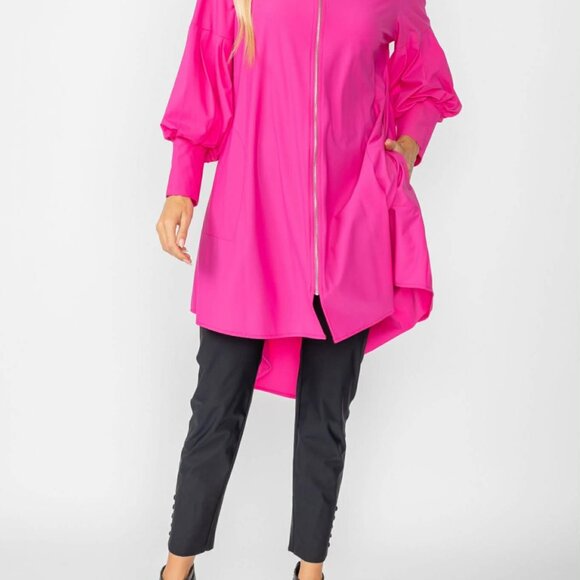 IC Collection Pink Bell Sleeve Zip Jacket | Style 5672J | NWOT | $275 Retail - Picture 5 of 9